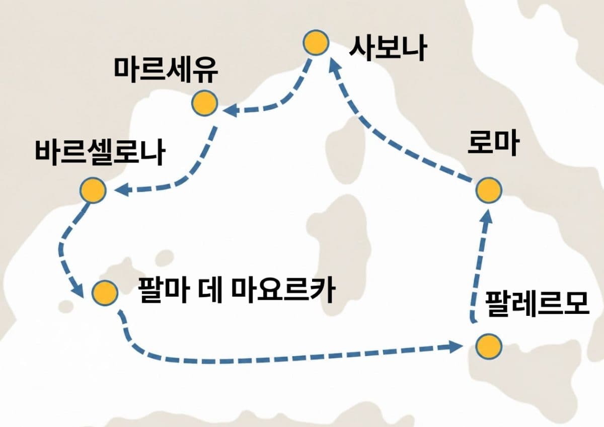 서부지중해 크루즈 10일(OZ) - 코스타 토스카나