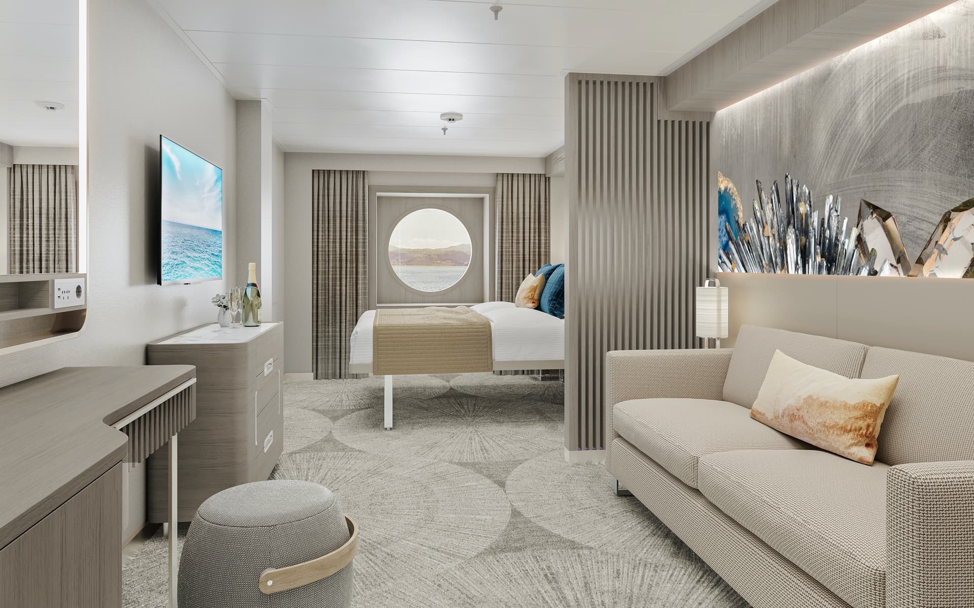 Large Oceanview with Round Window