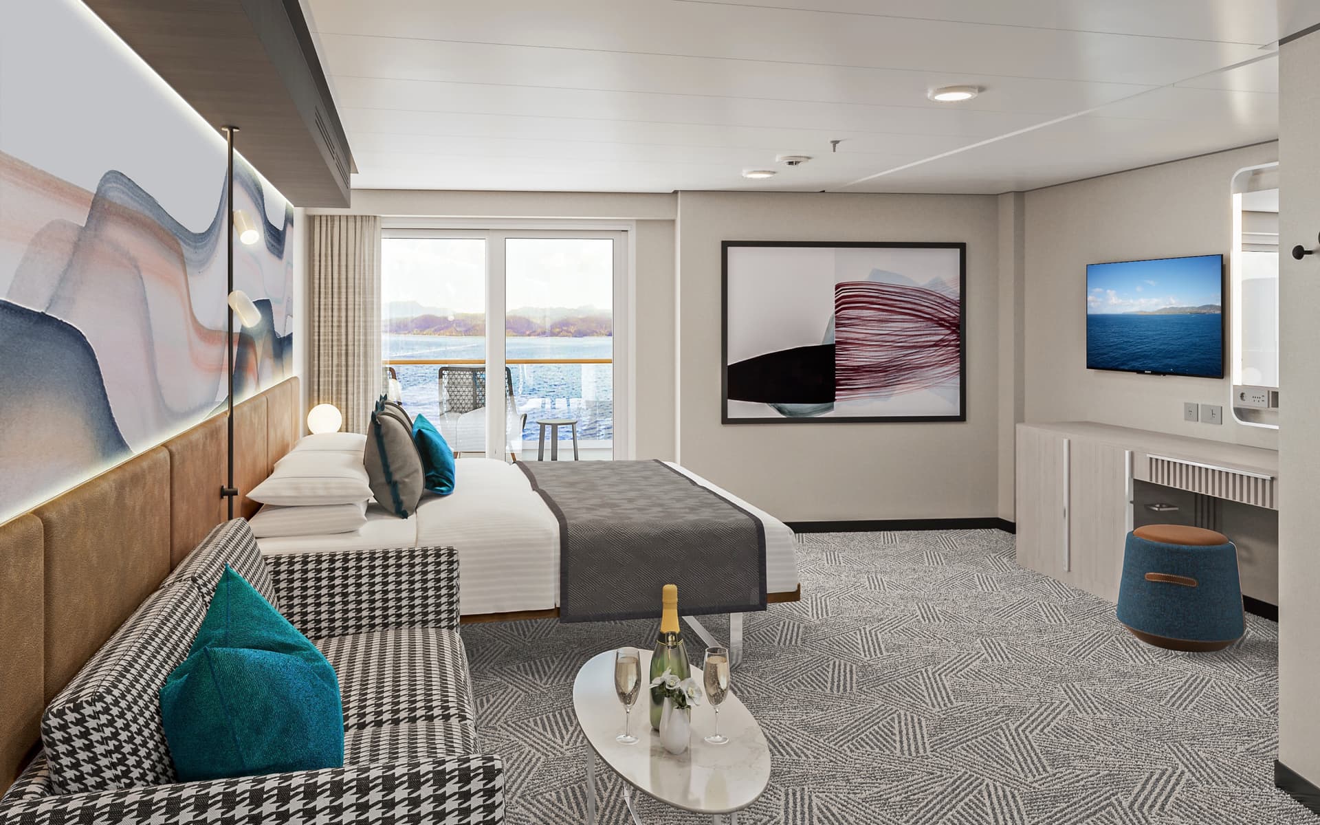 Forward-Facing Suite with Large Balcony