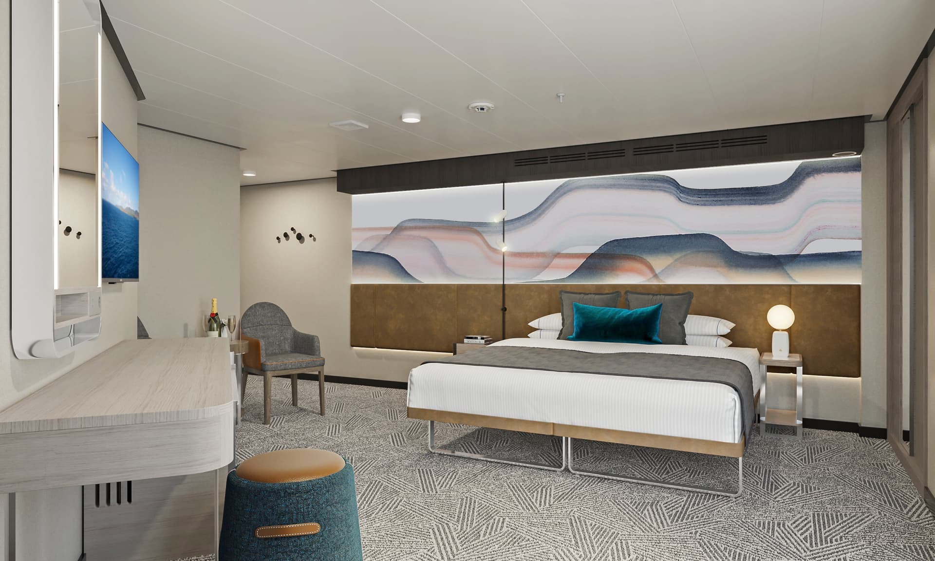 Aft-Facing Suite with Large Balcony